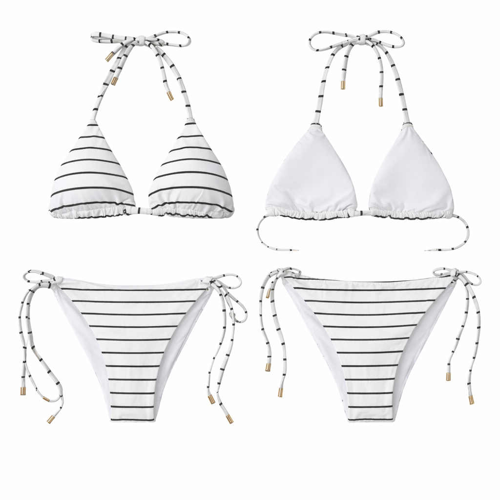 Ladyship Stripe Bikini Set Nautical Theme- Pre Order