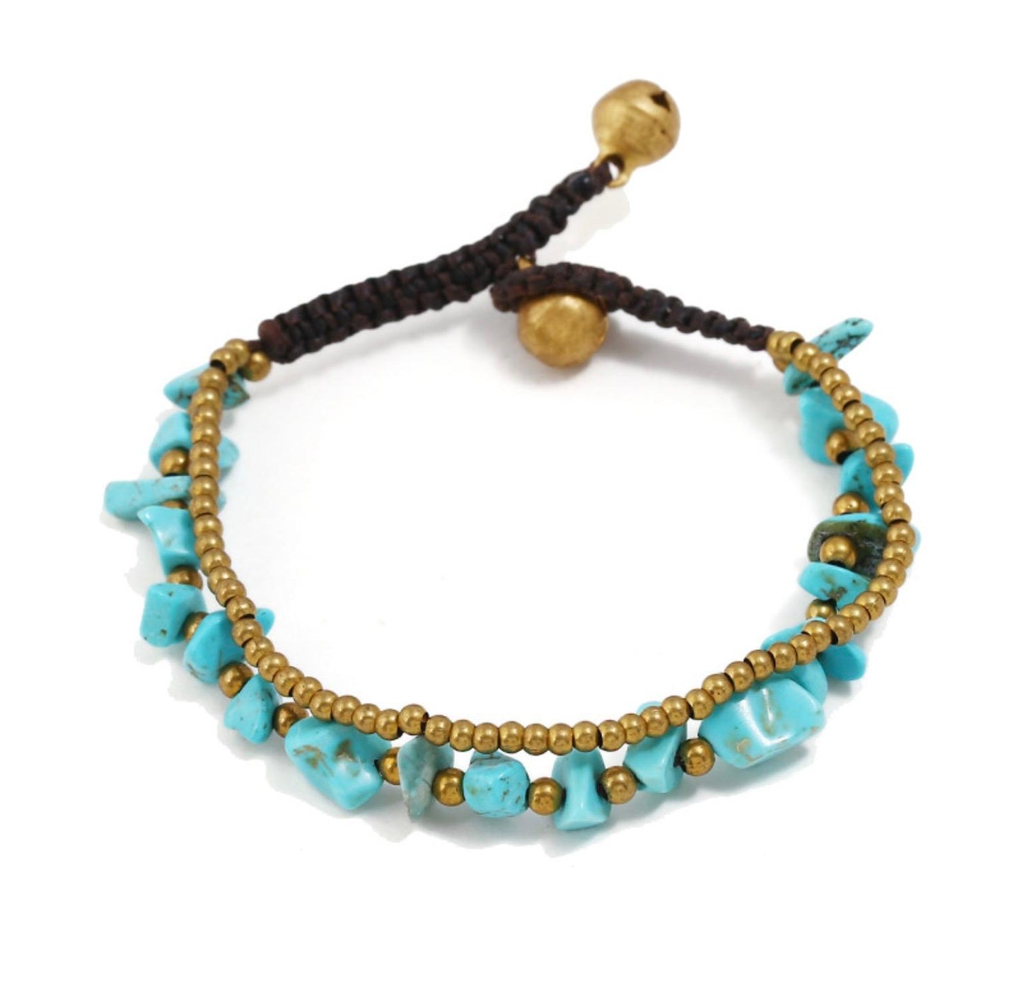Turquoise & Amethyst Anklets